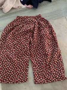 Boho Floral Print Palazzo Pants