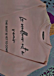 Pink Graphic Print Sweatshirt