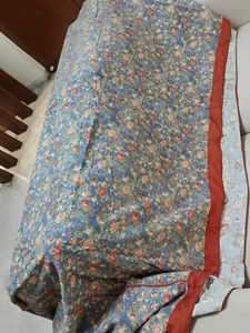 Blue Floral QUEEN SIZE BEDCOVER ON SALE