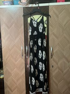 Bohemian Black & White Maxi Dress