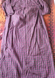 Chic Plaid. woolen Maxi Dress