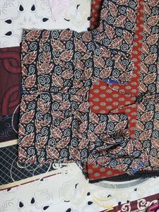 Block Print Cotton Saree