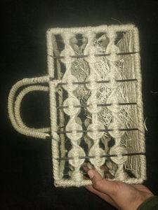 NEW Metal Jute Basket