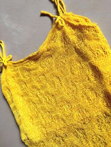 Bright Yellow Lace Cami Top