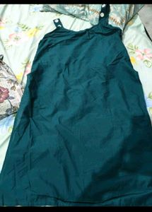 Teal Kurta Set with White Embellishments