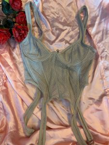 Sheer Mesh Corset Top
