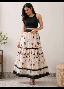 Sale 🔥Boho Floral Printed Tiered Skirt