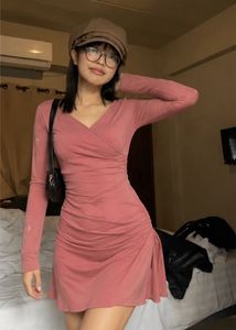 Chic Ruched Wrap Dress