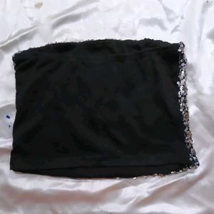 MARC LOUIS Silver Crop Top faippis