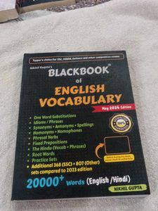 Blackbook of English Vocabulary Book