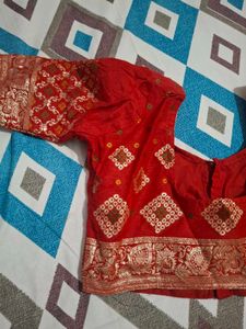 Red &amp; Gold Blouse