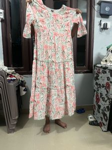 Floral Tiered Midi Dress