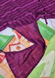 Striped Purple Lingerie Dress nighty