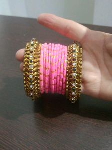 Gold-toned Bangle Set