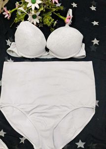 Comfortable Bra and high waist Panty Set