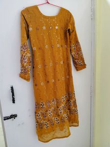 Top/Kurti  Embroidered And Sequin Work