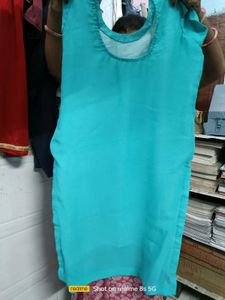Beautiful Blue Embroidered Kurta