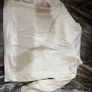 Cream Graphic Zip-Up Hoodie( no negotiations)