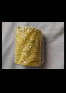 Vibrant Yellow Bangles Set