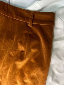 Brown Button-Down Mini Skirt