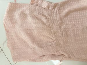 Elegant Pink Textured Dress