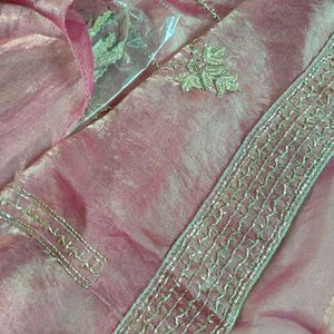 Elegant unstitched party, festive dress material,s