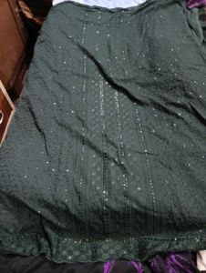 Bottle Green Sequence Work Suit