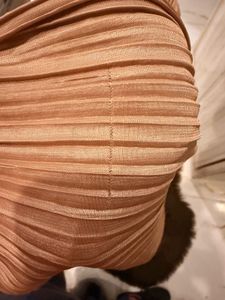 Pleated Co-ord Set - Beige