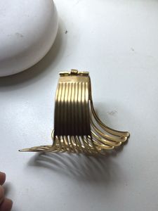 Gold Tone Statement Cuff Bracelet