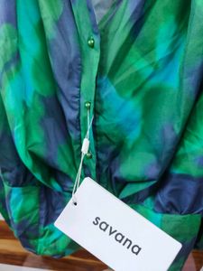 Vibrant Tie-Dye Blouse