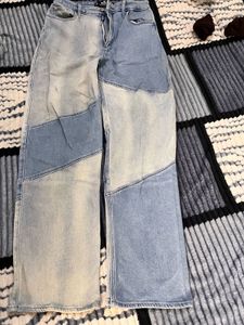 Patchwork Denim Jeans