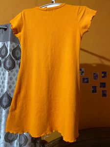 Yellow Mini Frock😍size:small(s)