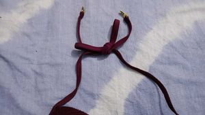 Maroon Textured Bikini Top