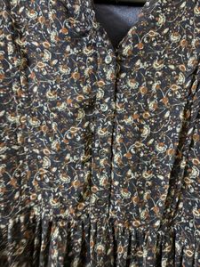 Chic Floral Print Midi Dress