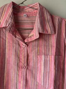 Pink Striped Shirt