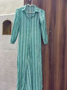 Green Striped kurti