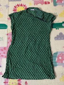 Green Printed Kurta