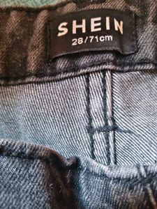Stylish Grey Wide Leg Jeans