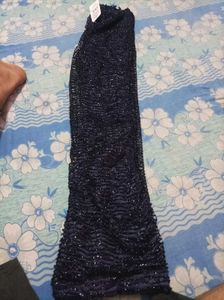 Sparkling Navy Blue Saree