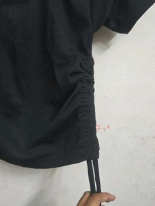 Black Ruched Top