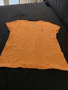 Ralph Lauren V-Neck Tee - Peach