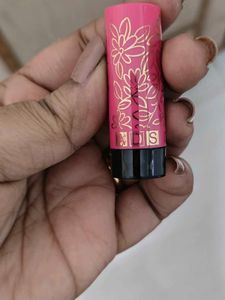 Pretty Pink Lipstick with Floral Design