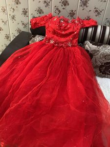 Elegant Red Ball Gown❤️✨