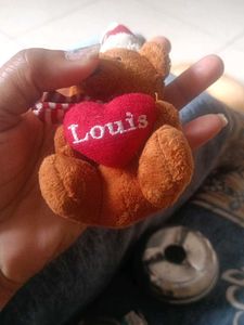 mini christmas as teddy bear plush clip or name wi