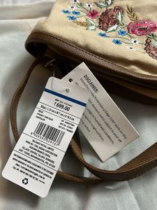 Floral Embroidered Sling Bag