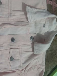 Pale Pink Denim Jacket
