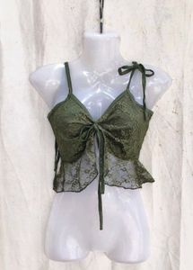 Lace Tie-Up Camisole Top