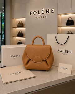 Polene Paris Tan Leather Handbag