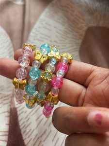 Cute Butterfly Beaded Bracelets Set - pack of 4