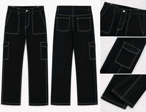 Y2K Cargo Pants for men and t shirt